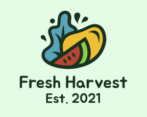 Fresh - Fresh Grocery Fruit logo design