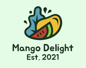 Mango - Fresh Grocery Fruit logo design