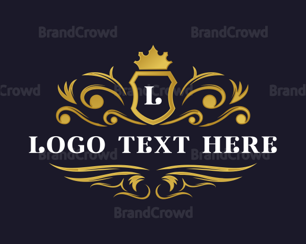 Luxury Crown Shield Logo