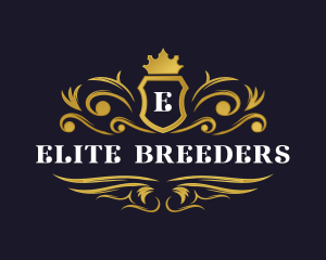 Luxury Crown Shield logo design