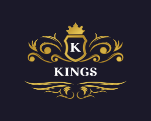 Luxury Crown Shield logo design