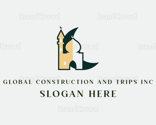 Mosque Islam Structure Logo