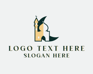 Landmark - Mosque Islam Structure logo design