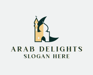 Arab - Mosque Islam Structure logo design