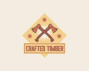 Woodwork - Woodworking Ax Tool logo design