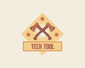 Tool - Woodworking Ax Tool logo design