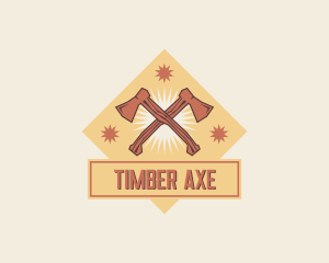 Woodworking Ax Tool logo design