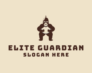 Bodyguard - Gorilla Soldier Guard logo design