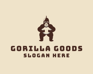 Gorilla Soldier Guard  logo design