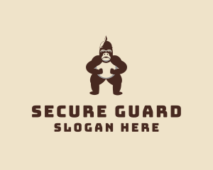 Defense - Gorilla Soldier Guard logo design