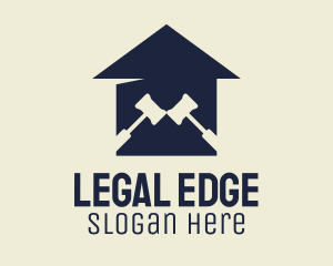 Lawfirm - Legal Gavel Courthouse logo design