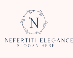 Floral Fashion Wreath  logo design