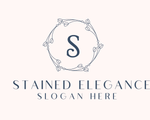 Floral Fashion Wreath  logo design