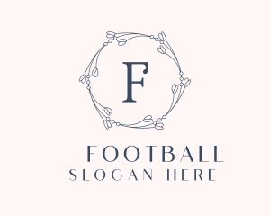 Floral Fashion Wreath  logo design