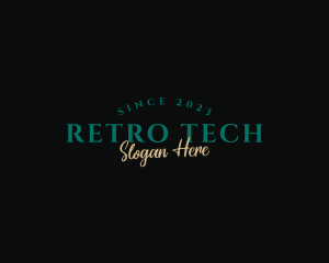 Retro Hipster Business logo design