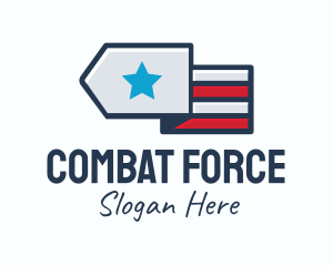 Military - Star Stripes Military logo design