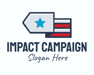 Campaign - Star Stripes Military logo design