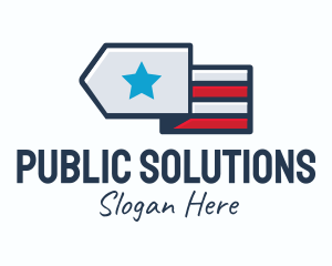 Government - Star Stripes Military logo design