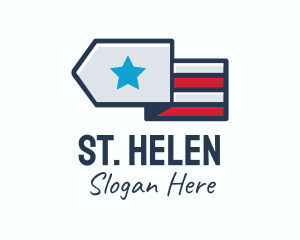 Star Stripes Military logo design