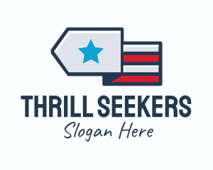 Star Stripes Military logo design