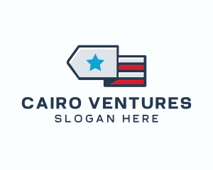 Star Stripes Military logo design