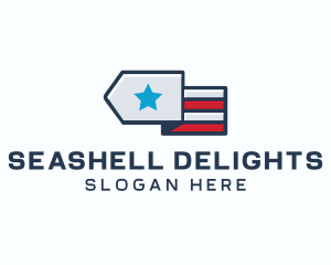 Star Stripes Military logo design