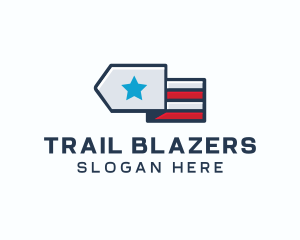 Star Stripes Military logo design