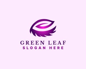 Leaf Lash Cosmetic logo design