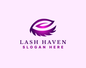 Leaf Lash Cosmetic logo design