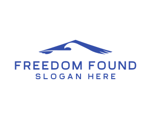 Independence - Freedom Eagle Aviation logo design