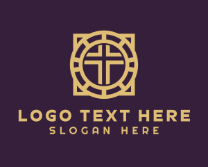 Catholic - Golden Cross Fellowship logo design