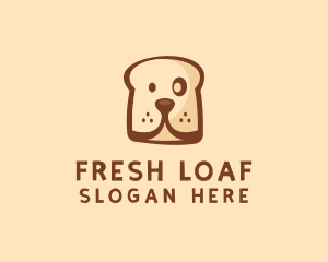 Bread - Dog Bread Toast logo design