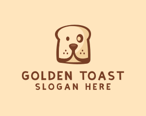 Toast - Dog Bread Toast logo design