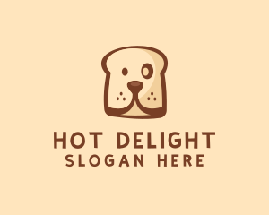 Dog Bread Toast  logo design