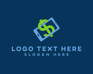 Phone - Online Bank Dollar logo design