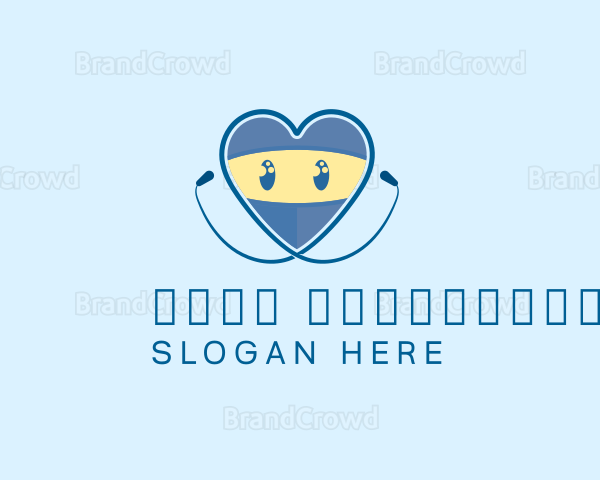 Heart Doctor Stethoscope Logo