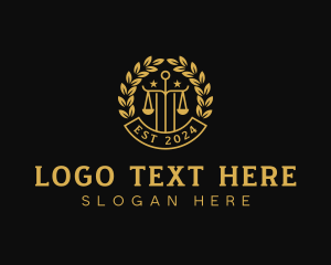 Leaf - Judicial Legal Prosecutor logo design