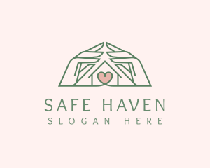 Charity Hand Shelter logo design