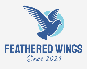 Pigeon - Flying Pigeon Bird logo design