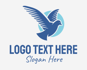 Flying Pigeon Bird Logo