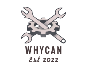 Wrench - Mechanical Tools Cog logo design