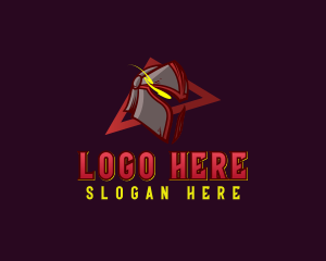 Knight Helmet Warrior Logo