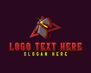 Esports Team - Knight Helmet Warrior logo design