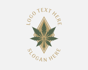 Herbal - Deluxe Marijuana Leaf logo design