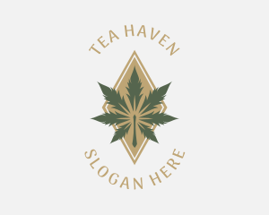 Deluxe Marijuana Leaf logo design