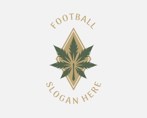 Classy - Deluxe Marijuana Leaf logo design