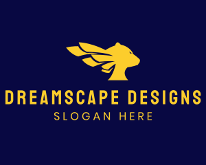 Fictional - Bear Wings Creature logo design