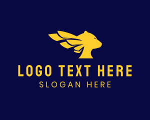 Fictional - Bear Wings Creature logo design