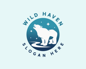 Wild Bear Animal logo design