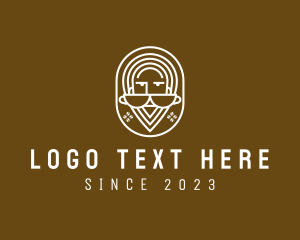 Cool - Hipster Coffee Barista logo design